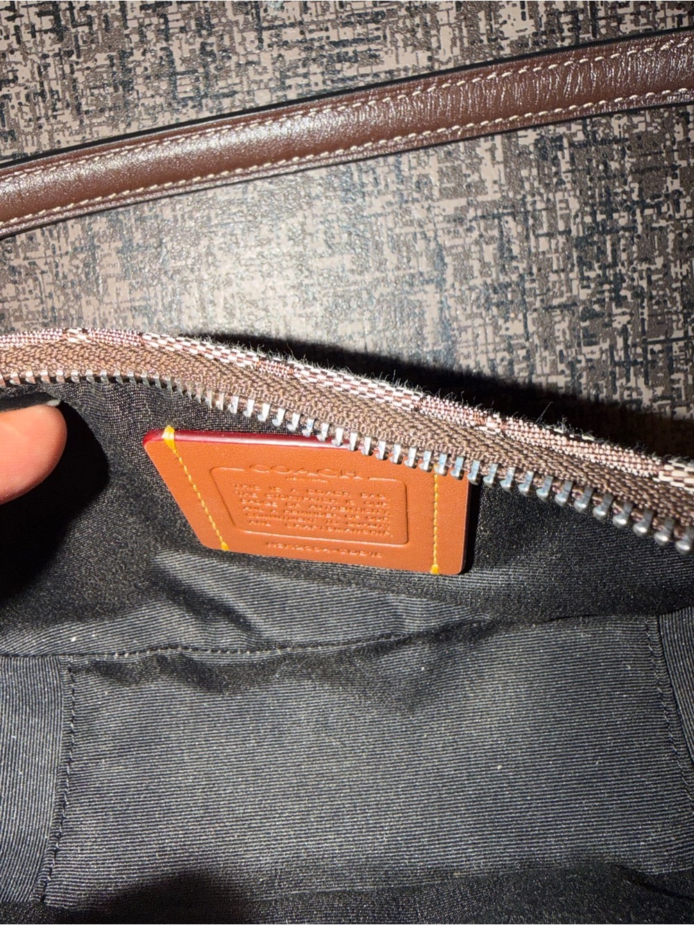 Genuine Coach “Ashton” Brown Signature Canvas Shoulder Bag with Buckle - Picture 4 of 4